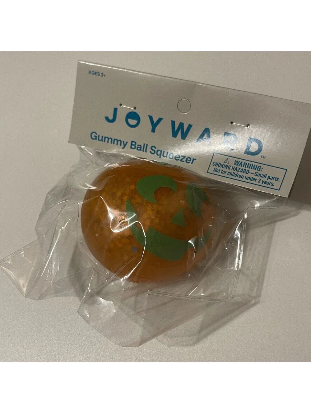 Halloween Pumpkin Sugar Maltose Squishy Smusher Gummy Ball - NEW IN PACKAGING